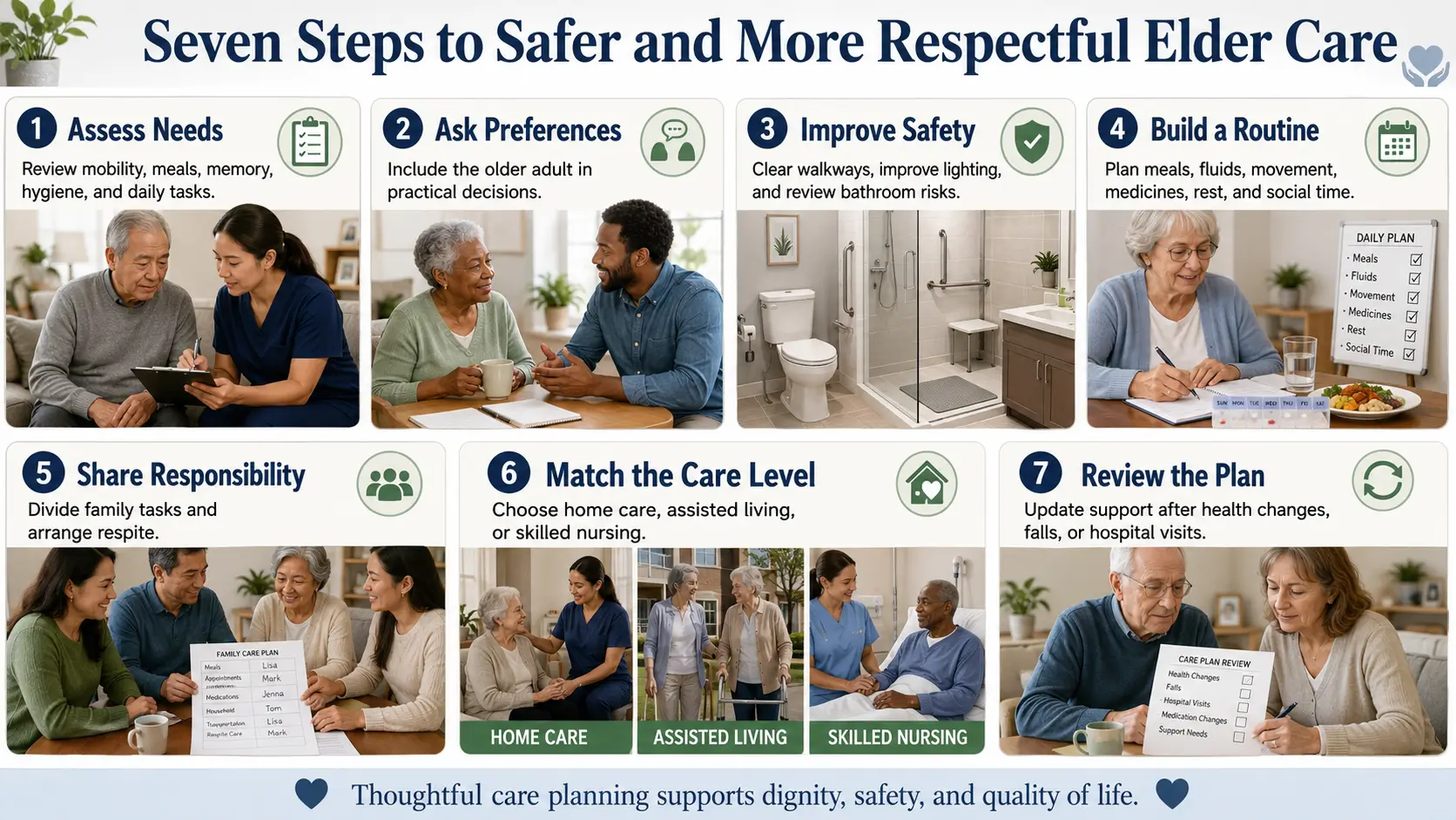 Essential Tips for Effective Elder Care Infographic